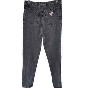 Vintage 1980’s GUESS Jeans Georges Marciano Stonewashed Blk Denim Jean 28/31